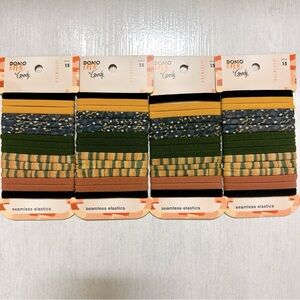 Domo Ink x Goody Ouchless Elastics Hair Band New NIP HTF Pattern Multicolor